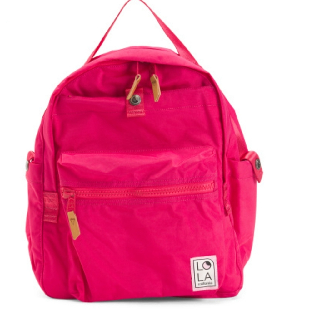 LOLA Hot Pink Nylon Backpack